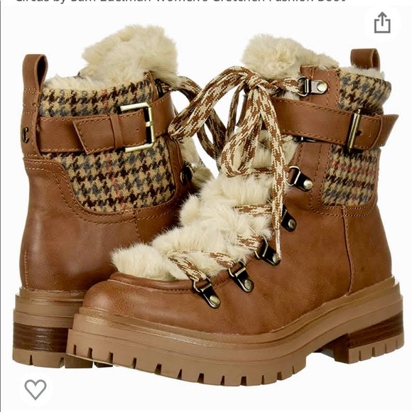 NEW Circus By Sam Edelman Gretchen Faux Fur-trim Boots In Camel Ivory - Picture 7 of 7